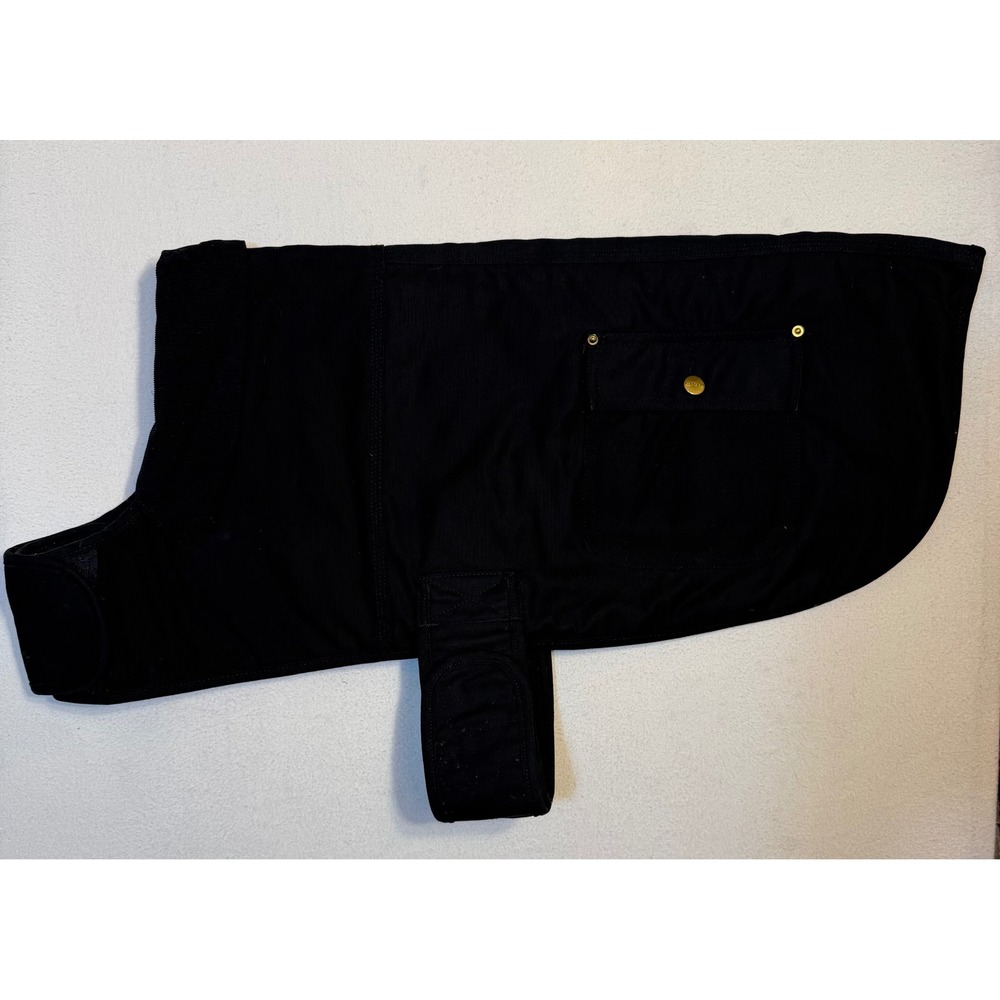 Carhartt Chore Dog Coat Black Cotton Duck Canvas Pet Vest XL PX0340